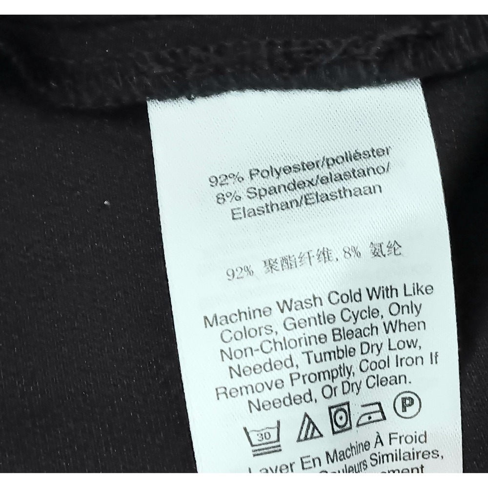 DKNY The Essex Pant Women's Size L Slim Leg Pullon Stretch Waist Ankle Black NEW - Picture 4 of 16